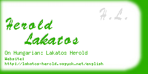 herold lakatos business card